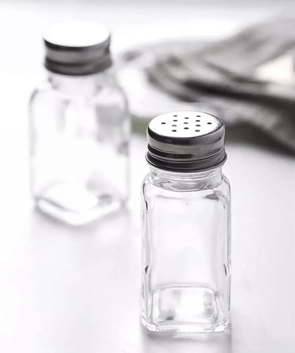 Pcs glass salt and - 2, pepper