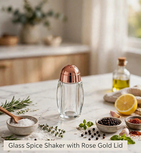 Ribbed glass salt - ribbed,