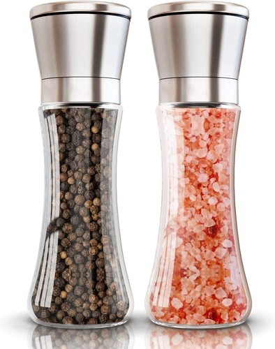 Salt pepper grinder set - 2x,