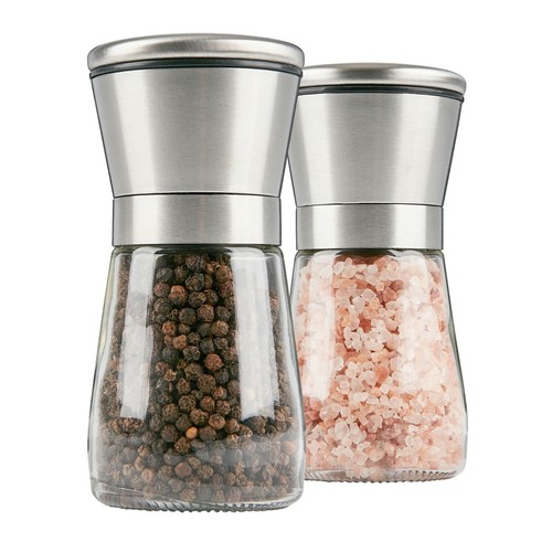 2pcs salt pepper grinder - pepper,