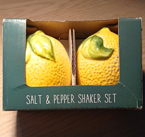 Lemon shaped ceramic - ceramic, salt
