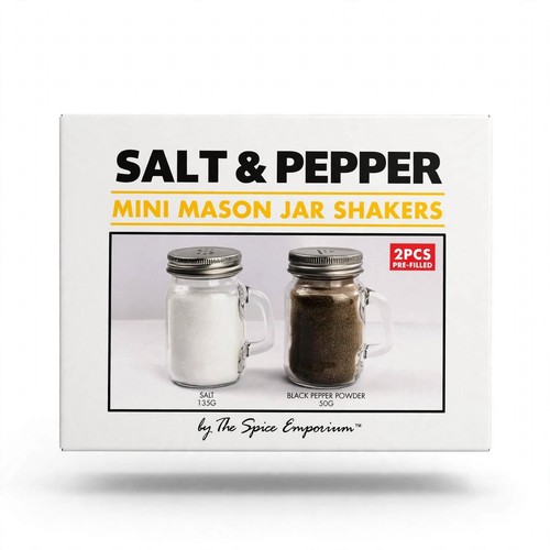 Salt pepper mini mason jar - mason,