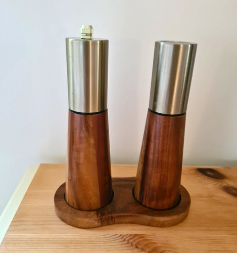 Wood stainless steel manual - wood,