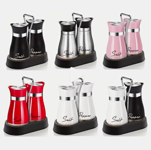 Salt pepper shaker set - &, with