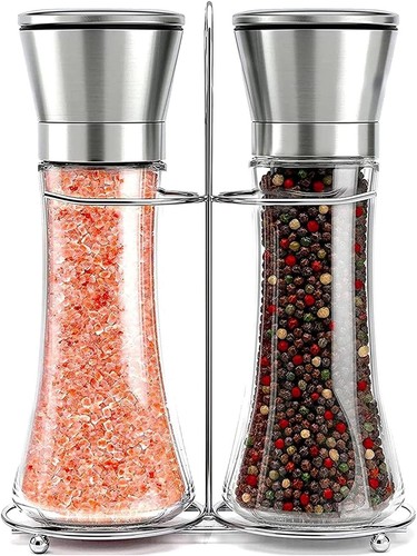 Salt and pepper grinders - and, set