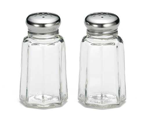 Salt pepper glass - salt,