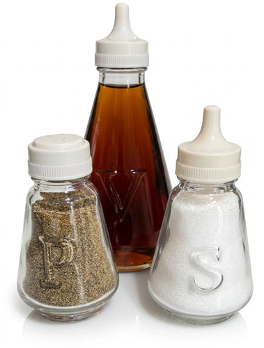 Salt pepper vinegar - pepper, cruet