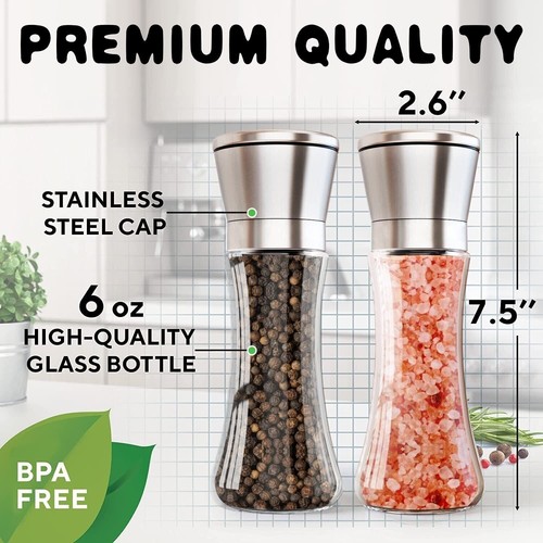 2pcs salt pepper grinder - 2pcs, set