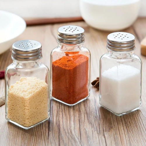 Salt pepper shaker panelled - salt,
