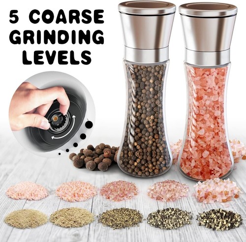 Pepper and salt grinder set - salt,