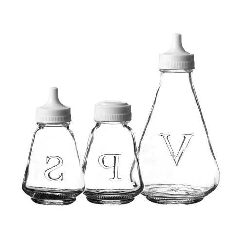 Ravenhead glass salt - salt, pepper